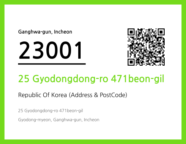 Address and Postal Code QR Code Image (CC BY 4.0)