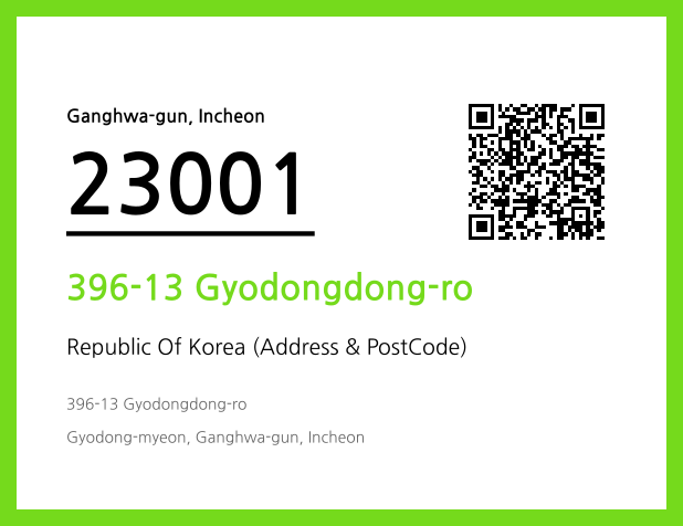 CC BY 4.0 Address and Postal Code QR Code Image (CC BY 4.0)
