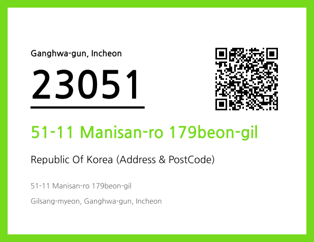 Address and Postal Code QR Code Image (CC BY 4.0)