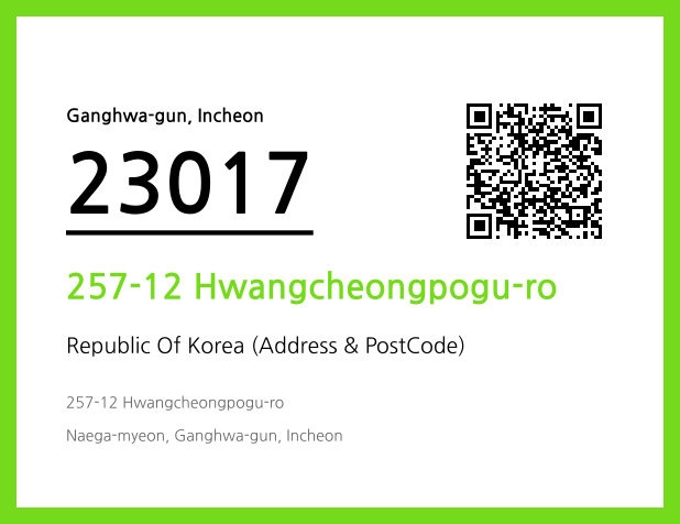 CC BY 4.0 Address and Postal Code QR Code Image (CC BY 4.0)