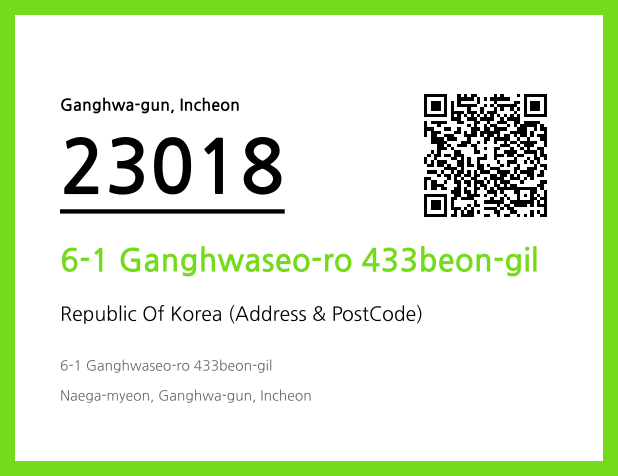 Address and Postal Code QR Code Image (CC BY 4.0)