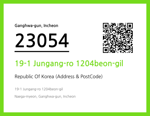 Address and Postal Code QR Code Image (CC BY 4.0)