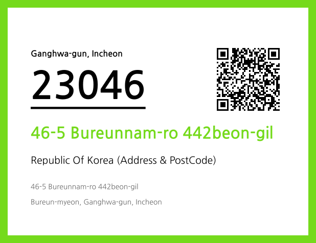 Address and Postal Code QR Code Image (CC BY 4.0)