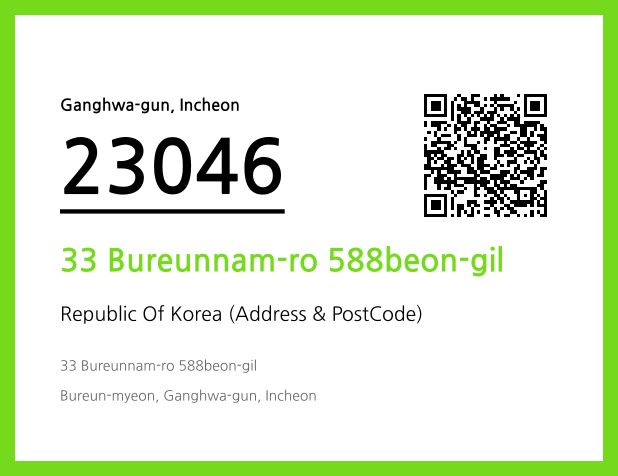 Address and Postal Code QR Code Image (CC BY 4.0)