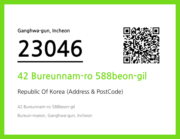 Address and Postal Code QR Code Image (CC BY 4.0)
