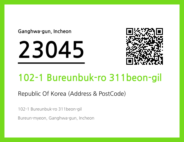 CC BY 4.0 Address and Postal Code QR Code Image (CC BY 4.0)