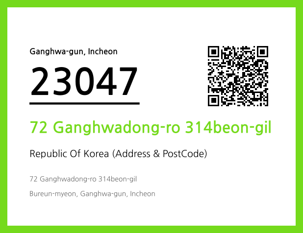 Address and Postal Code QR Code Image (CC BY 4.0)