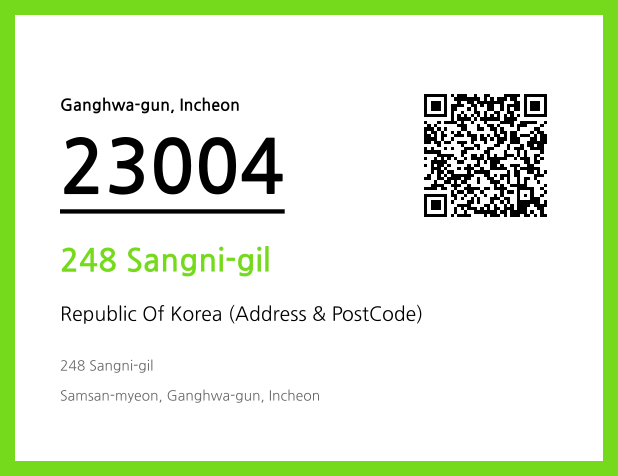 CC BY 4.0 Address and Postal Code QR Code Image (CC BY 4.0)