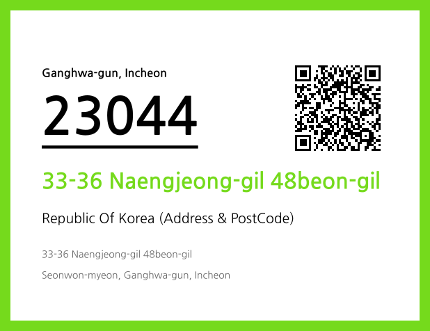 Address and Postal Code QR Code Image (CC BY 4.0)