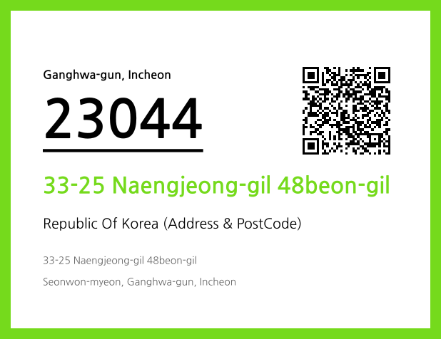 CC BY 4.0 Address and Postal Code QR Code Image (CC BY 4.0)