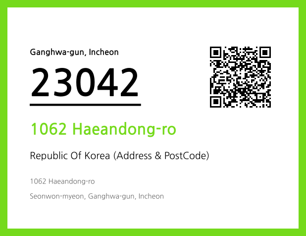 CC BY 4.0 Address and Postal Code QR Code Image (CC BY 4.0)