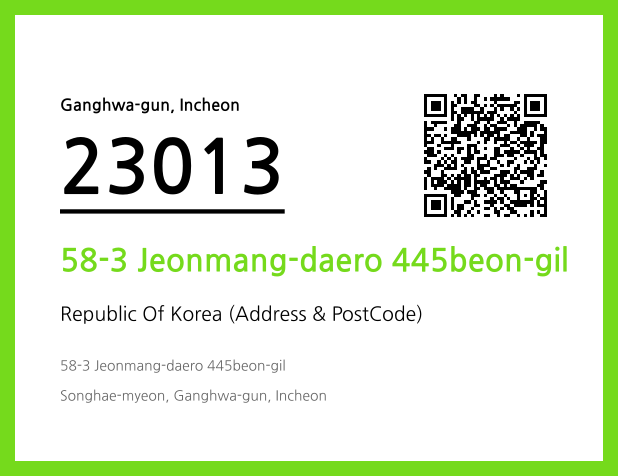 Address and Postal Code QR Code Image (CC BY 4.0)