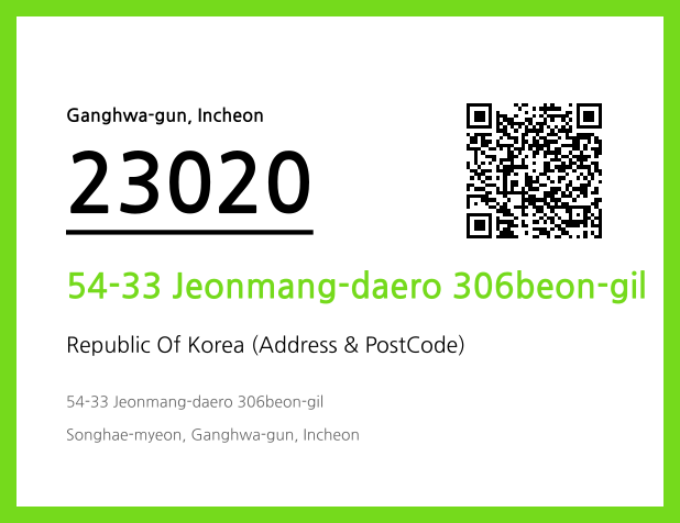 Address and Postal Code QR Code Image (CC BY 4.0)