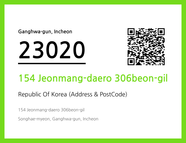 Address and Postal Code QR Code Image (CC BY 4.0)