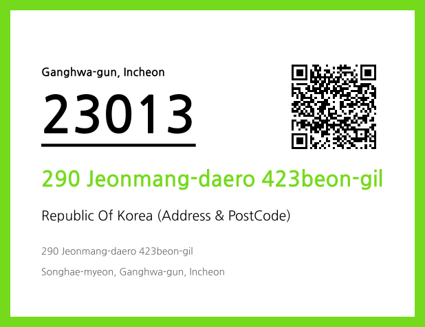 CC BY 4.0 Address and Postal Code QR Code Image (CC BY 4.0)