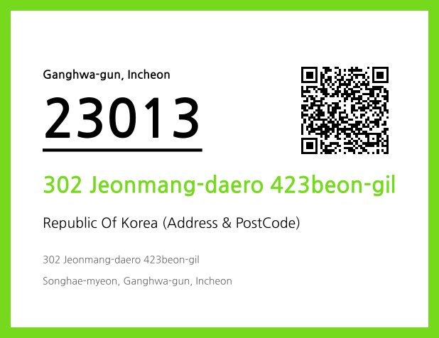 Address and Postal Code QR Code Image (CC BY 4.0)