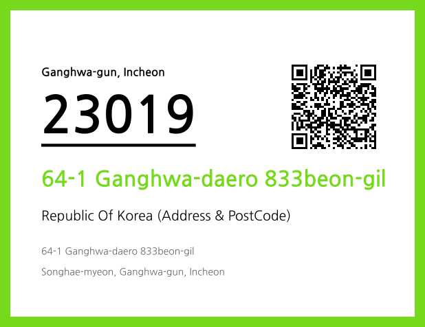 CC BY 4.0 Address and Postal Code QR Code Image (CC BY 4.0)