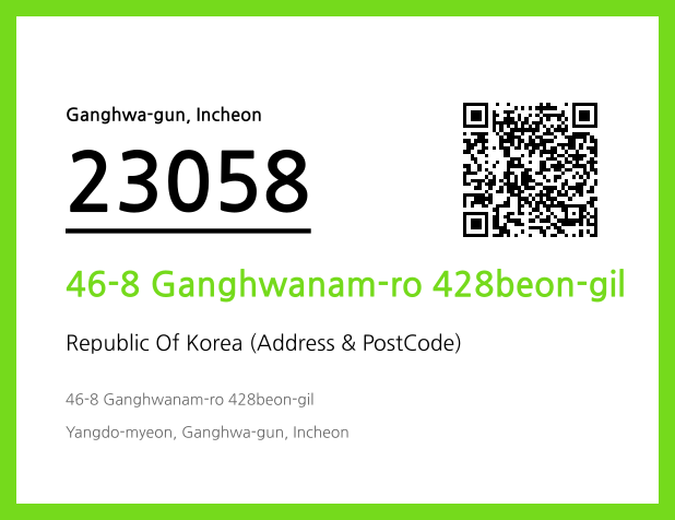 Address and Postal Code QR Code Image (CC BY 4.0)