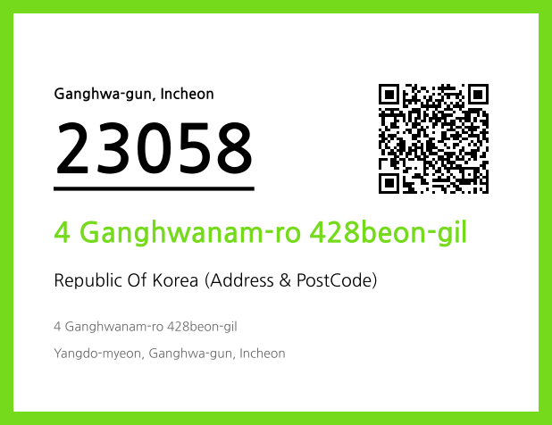 Address and Postal Code QR Code Image (CC BY 4.0)