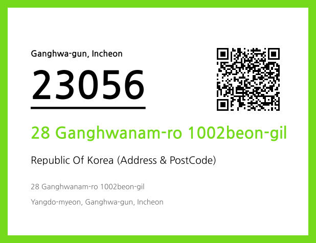 Address and Postal Code QR Code Image (CC BY 4.0)