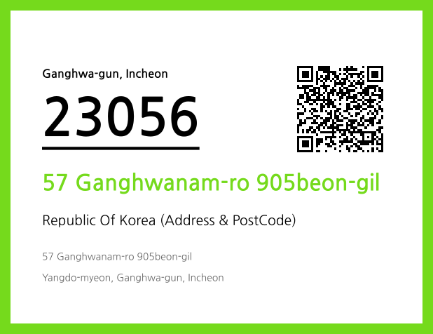 Address and Postal Code QR Code Image (CC BY 4.0)