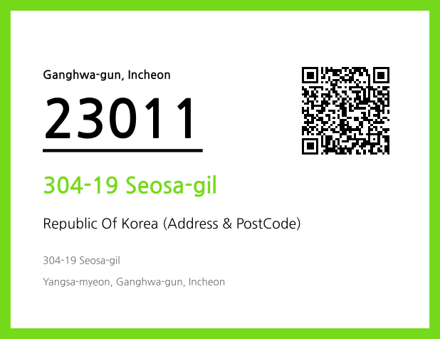 Address and Postal Code QR Code Image (CC BY 4.0)