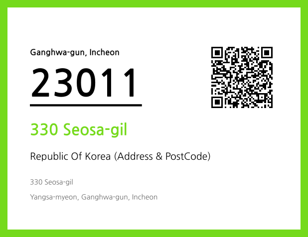 CC BY 4.0 Address and Postal Code QR Code Image (CC BY 4.0)