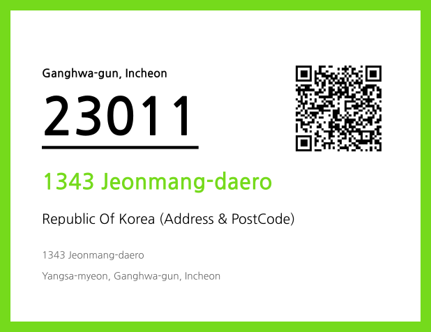 Address and Postal Code QR Code Image (CC BY 4.0)