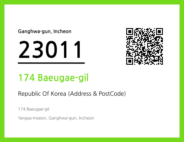 Address and Postal Code QR Code Image (CC BY 4.0)