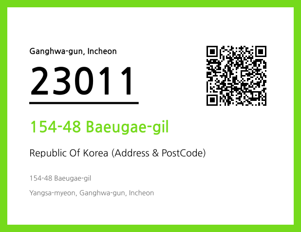 CC BY 4.0 Address and Postal Code QR Code Image (CC BY 4.0)