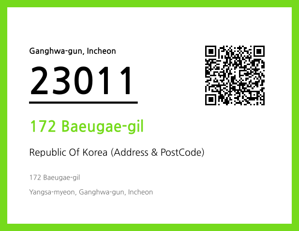 Address and Postal Code QR Code Image (CC BY 4.0)