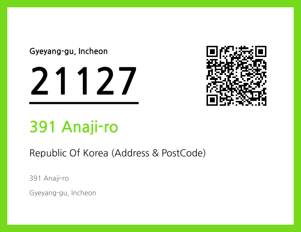 Address and Postal Code QR Code Image (CC BY 4.0)