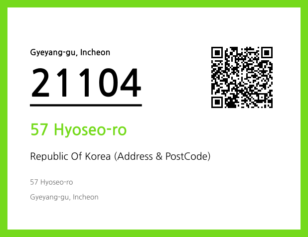 Address and Postal Code QR Code Image (CC BY 4.0)