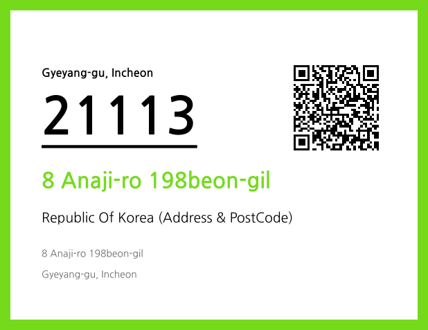 Address and Postal Code QR Code Image (CC BY 4.0)