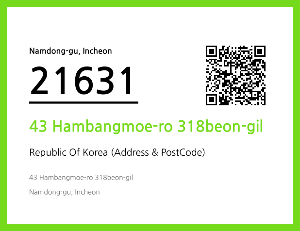 Address and Postal Code QR Code Image (CC BY 4.0)