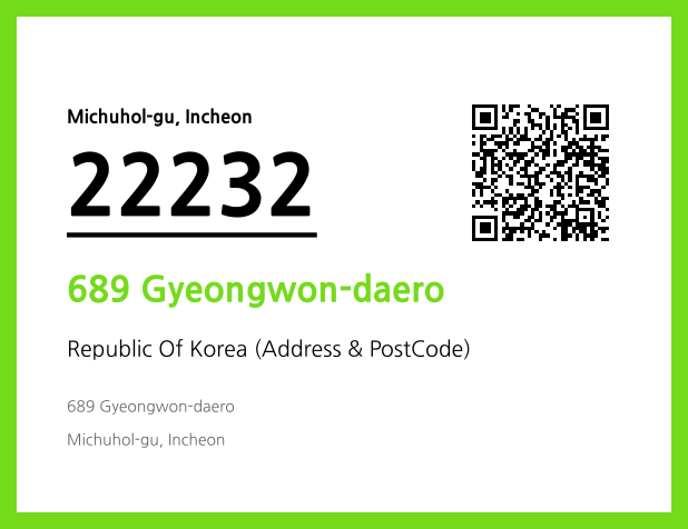 Address and Postal Code QR Code Image (CC BY 4.0)