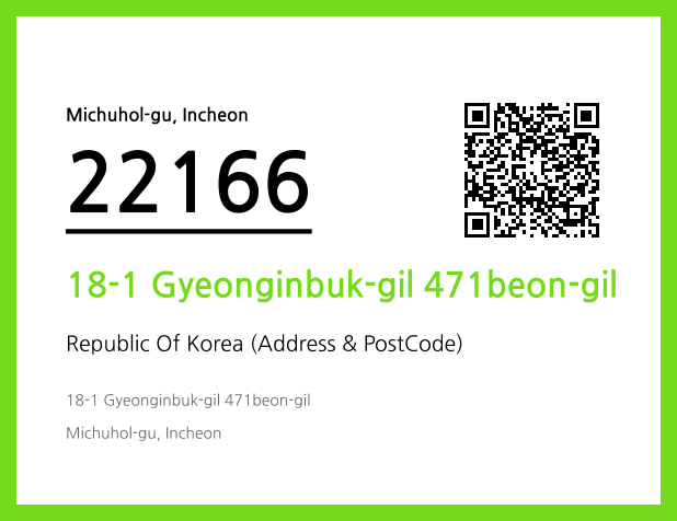 Address and Postal Code QR Code Image (CC BY 4.0)