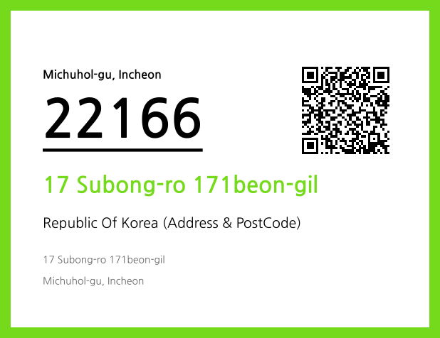 Address and Postal Code QR Code Image (CC BY 4.0)