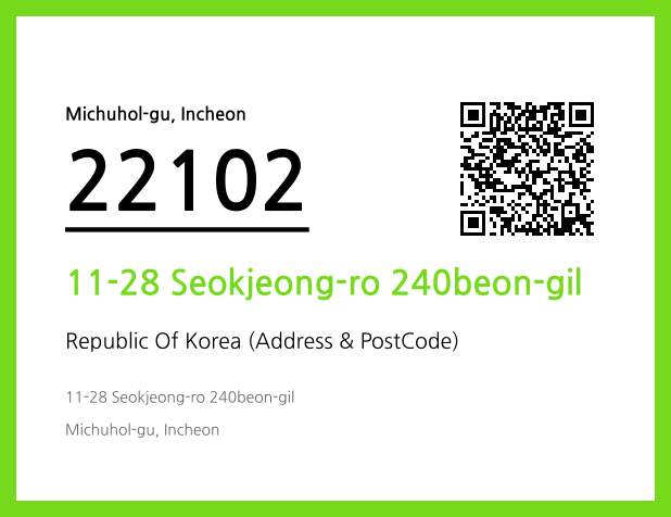 Address and Postal Code QR Code Image (CC BY 4.0)