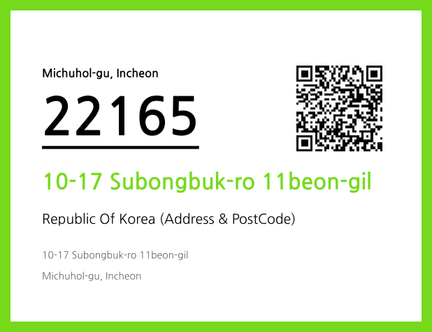 Address and Postal Code QR Code Image (CC BY 4.0)