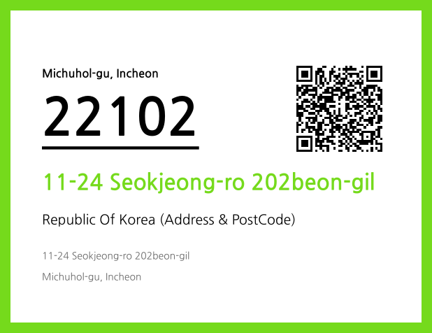 Address and Postal Code QR Code Image (CC BY 4.0)