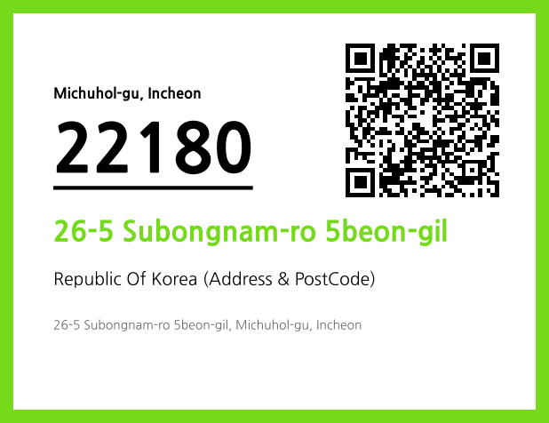 Address and Postal Code QR Code Image (CC BY 4.0)