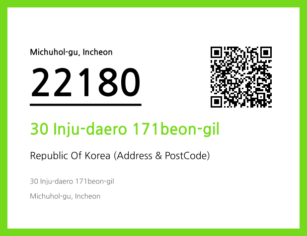 Address and Postal Code QR Code Image (CC BY 4.0)