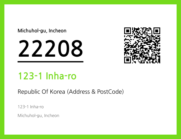 Address and Postal Code QR Code Image (CC BY 4.0)