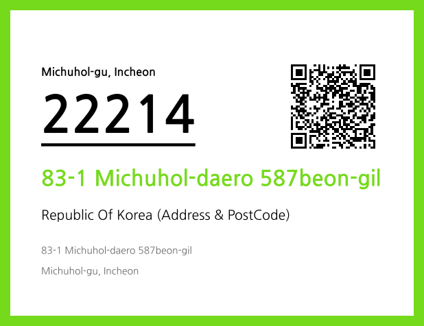 Address and Postal Code QR Code Image (CC BY 4.0)