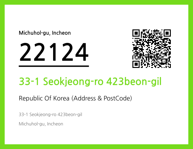 CC BY 4.0 Address and Postal Code QR Code Image (CC BY 4.0)