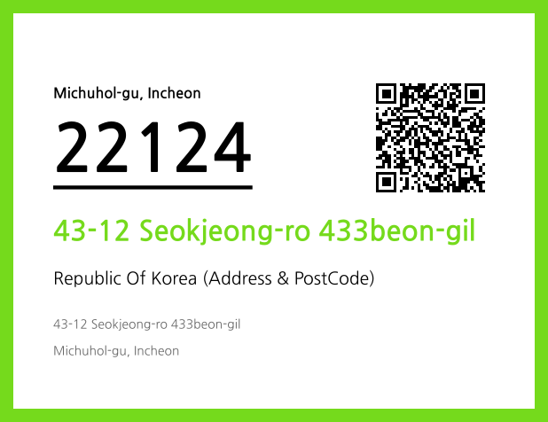 CC BY 4.0 Address and Postal Code QR Code Image (CC BY 4.0)