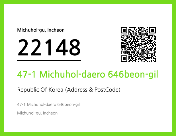 Address and Postal Code QR Code Image (CC BY 4.0)