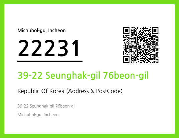 Address and Postal Code QR Code Image (CC BY 4.0)