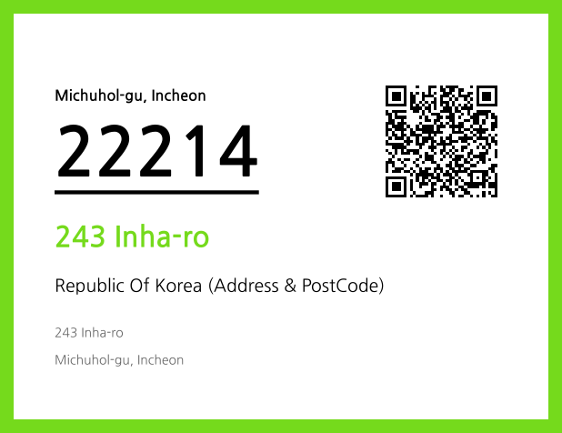 CC BY 4.0 Address and Postal Code QR Code Image (CC BY 4.0)